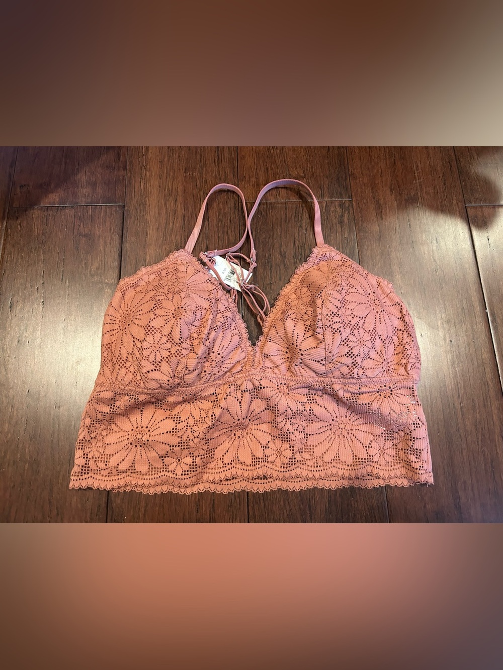 aerie Lace Bralette in Terracotta